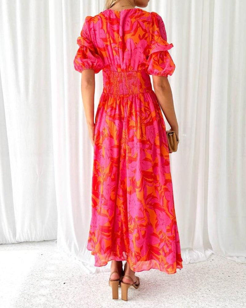 VIOLETTE | Robe Maxi Éclat Solaire