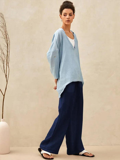 CAMILLE | Pantalon Classique 100% Lin
