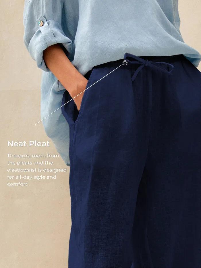 CAMILLE | Pantalon Classique 100% Lin