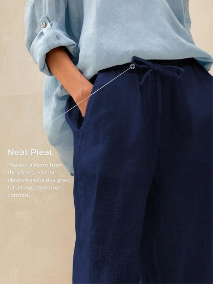 CAMILLE | Pantalon Classique 100% Lin