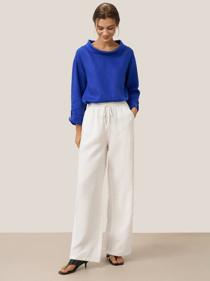 CAMILLE | Pantalon Classique 100% Lin