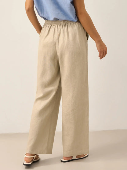 CAMILLE | Pantalon Classique 100% Lin