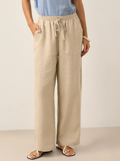 CAMILLE | Pantalon Classique 100% Lin