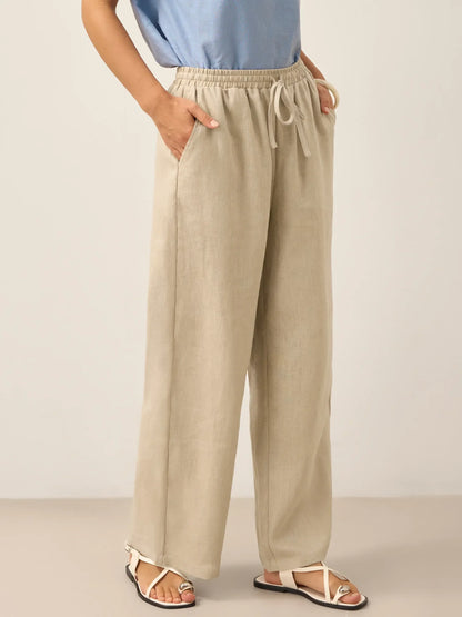 CAMILLE | Pantalon Classique 100% Lin