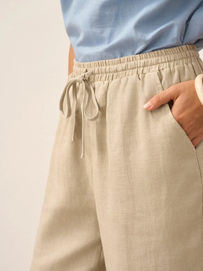 CAMILLE | Pantalon Classique 100% Lin