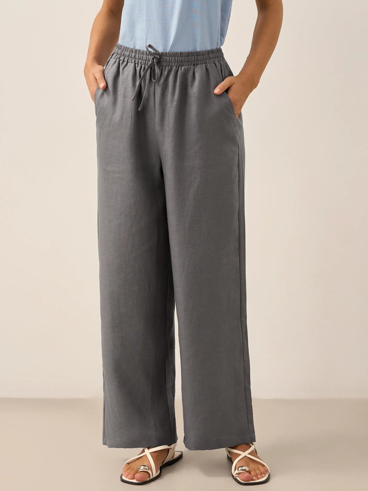CAMILLE | Pantalon Classique 100% Lin