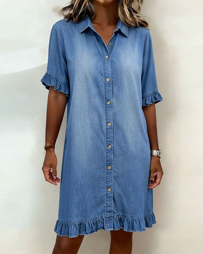 Rosa | Vestido vaquero elegante comodo y favorecedor