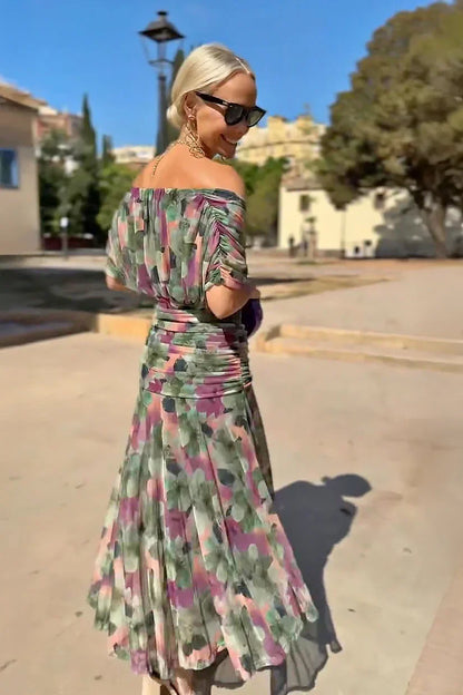 HELENA | Robe Maxi de Fête Élégante à Col V
