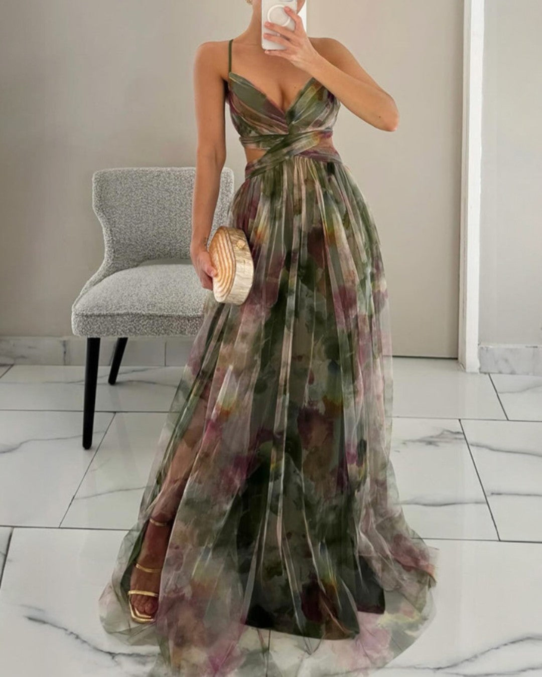 ADELE | Robe Maxi Élégance Florale