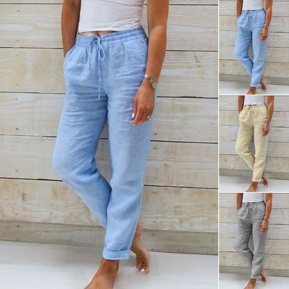 LOUNA | Pantalon Décontracté à Jambe Droite