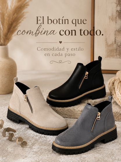 Alexia | Botines Urban Track con Cremallera Latera