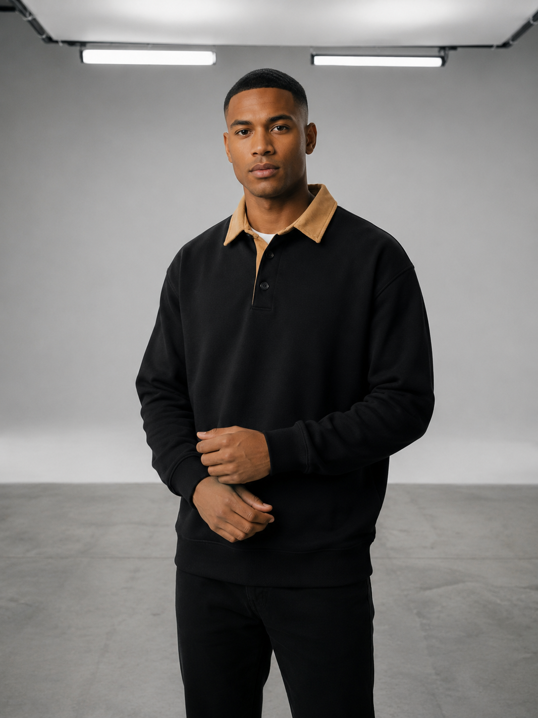 Pablo | Sudadera de corte relajado con cuello de pana