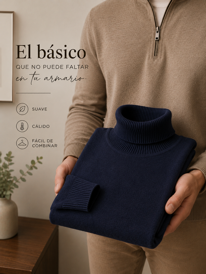Raul | Jersey Cuello Alto Cachemira