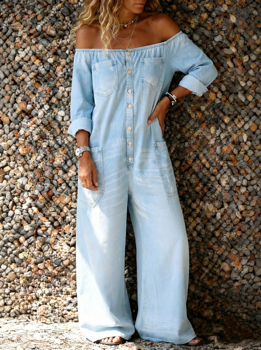 Sofia | Mono casual con hombros descubiertos